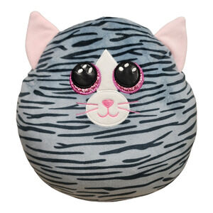 2021 TY Squish-a-Boos KIKI the Kitty Cat Cushion Pillow 15 Inch Large Size Clean
